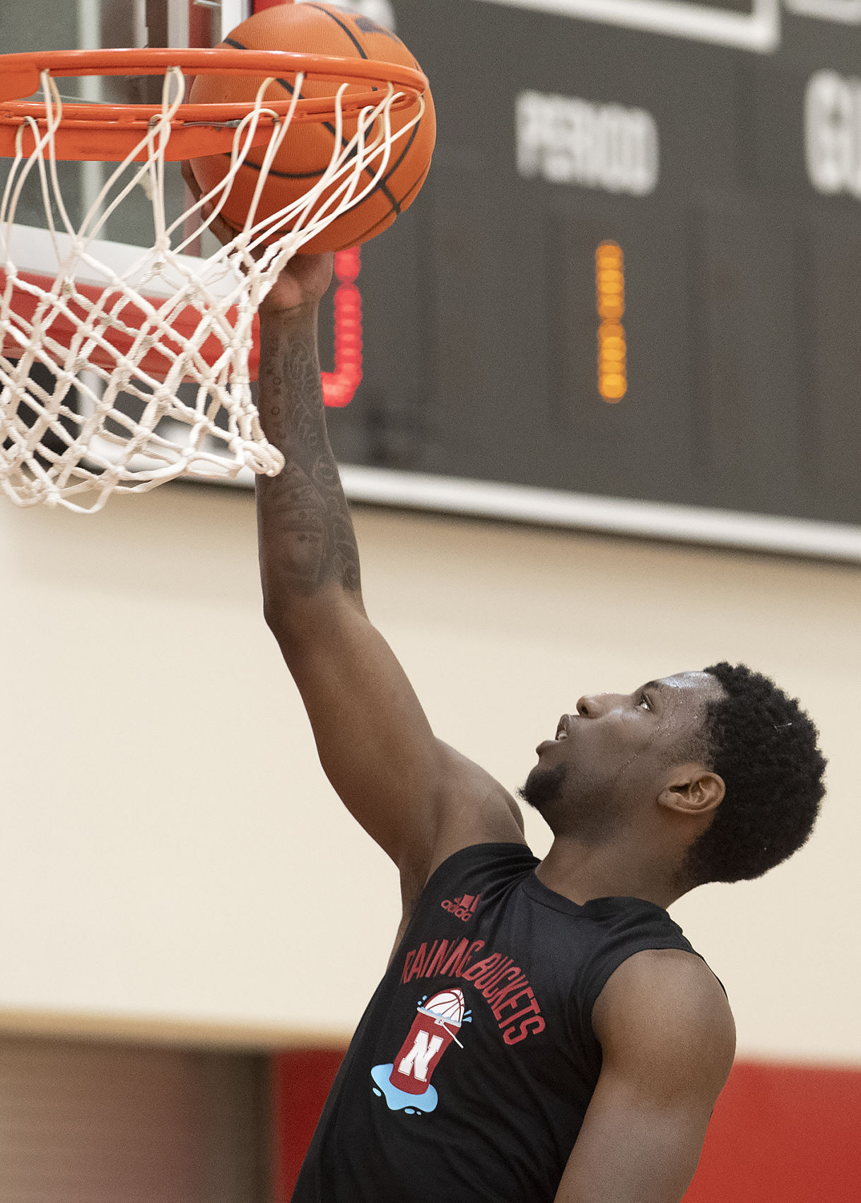 NU men's basketball practice, 10.5